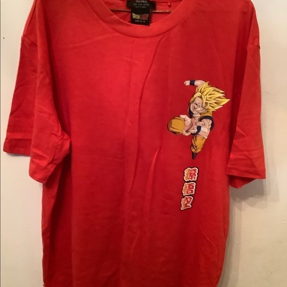 Bershka Dragon Ball Z Super Saiyan 3D Goku T-Shirt​​​​​​​ - Picture 4 of 7
